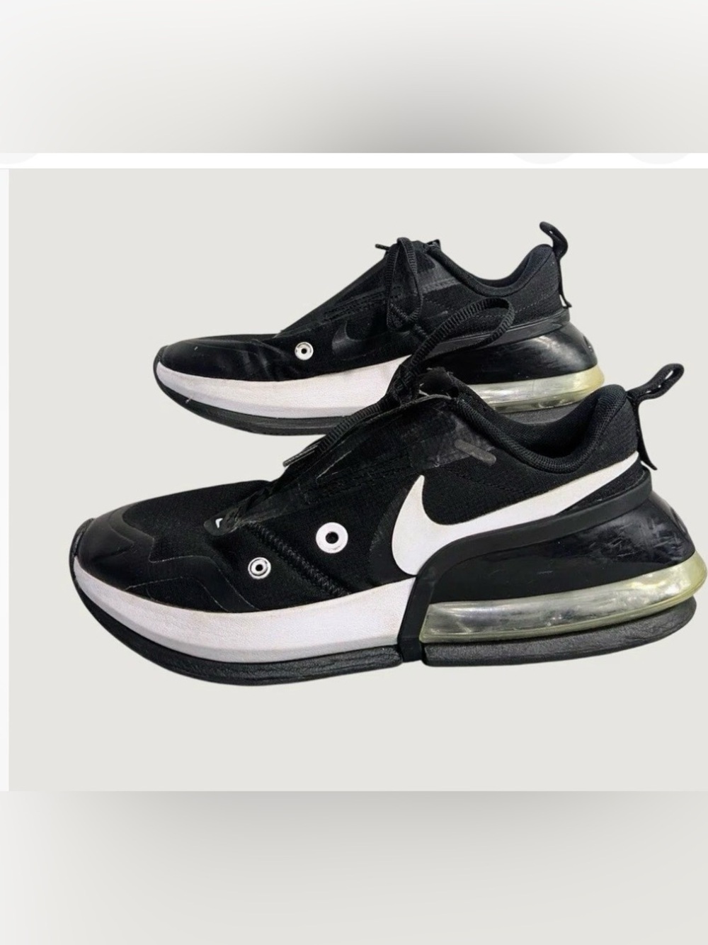 Nike Air Max Beaverton Black & White Air-Visible Cushion Sneaker Sz 10